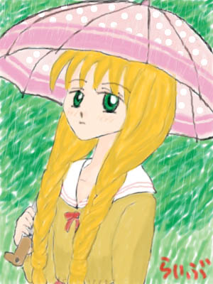 雨降り茜ちゃんCG(JPEG)